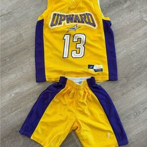 Kid’s Lakers Jersey and Shorts Set